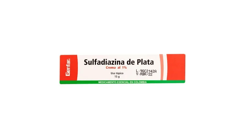 SULFADIAZINA DE PLATA CREMA 1% TUBO X 15 GR