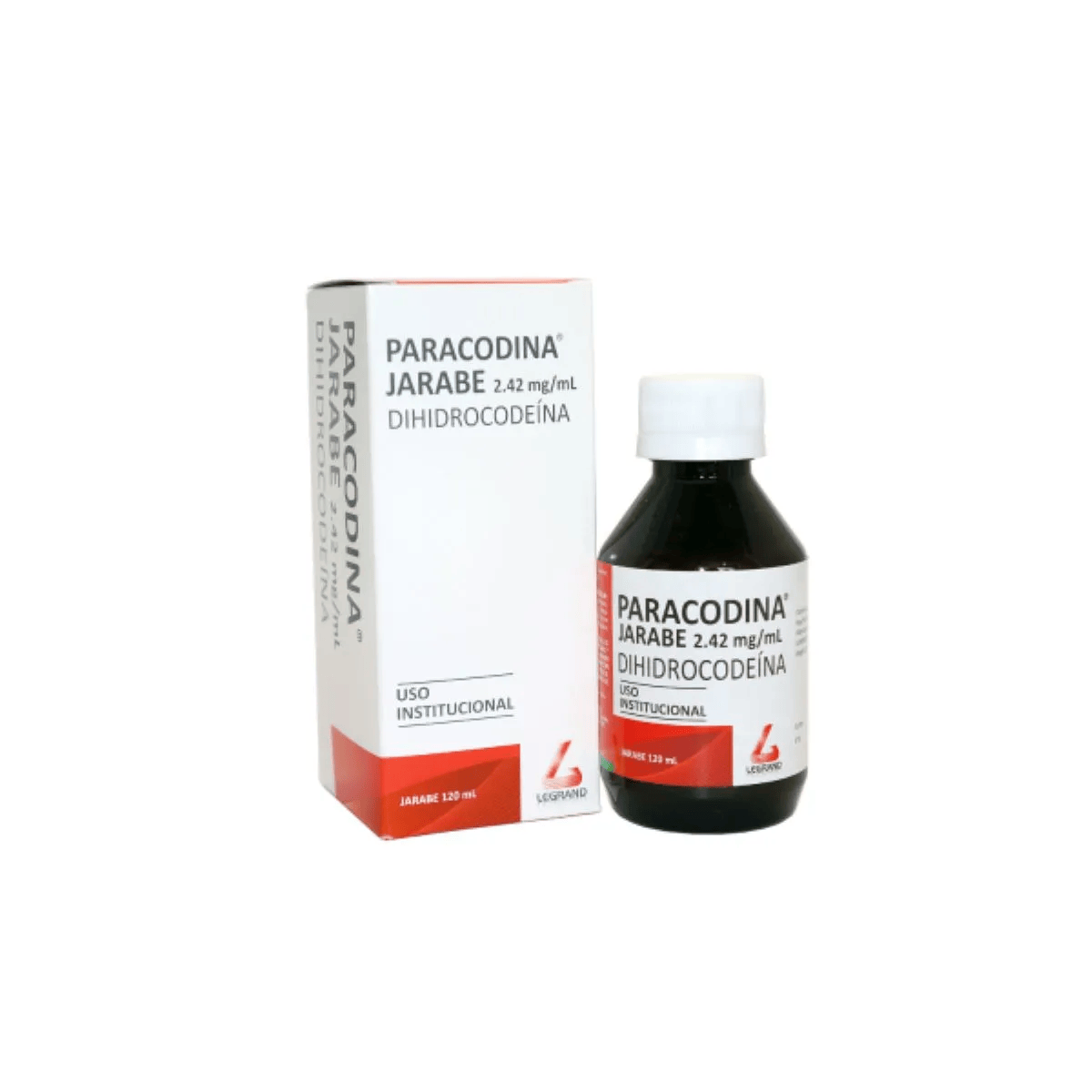 PARACODINA JARABE  2,42mg/ml FRASCO X 120ML- LEGRAN