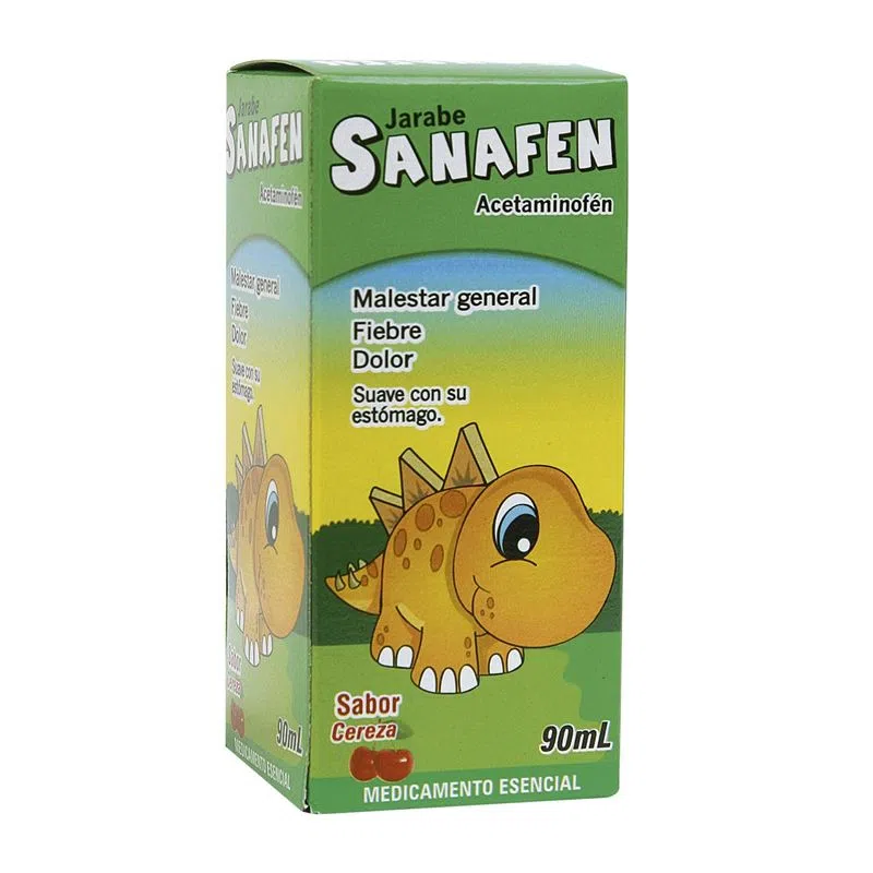 Sanafen Cereza Jarabe Caja Con Frasco Con 90 Ml