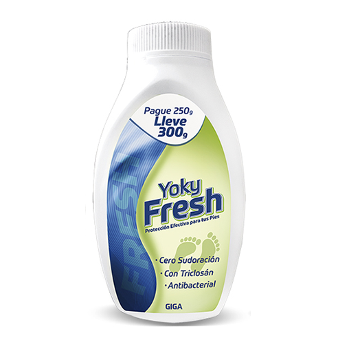 TALCO YOKY FRESH PAGUE 250 LLEVE 300 GR