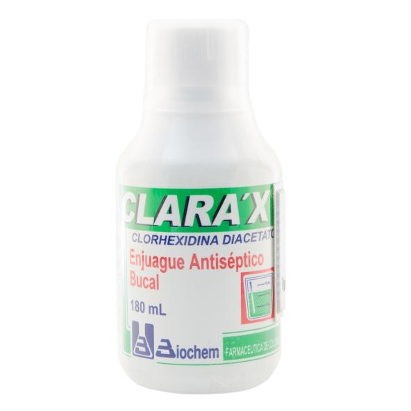 CLARAX ENJUAGUE BUCAL FRASCO X 180 ML (CLORHEXIDINA)