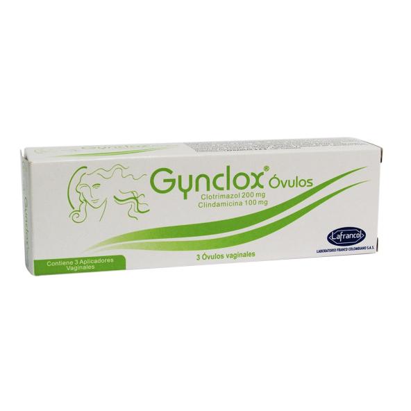 GYNCLOX  VAGINAL 200/100 mg CAJA X 3 - LAFRANCOL