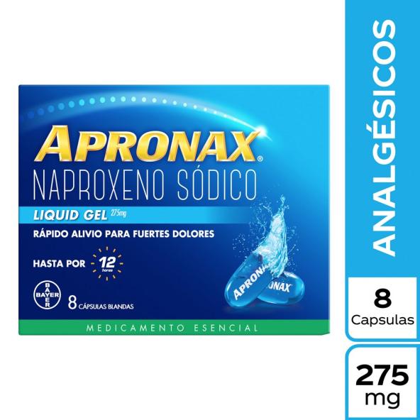 APRONAX 275 MG CAJA X 8 CÁPSULAS BLANDAS 