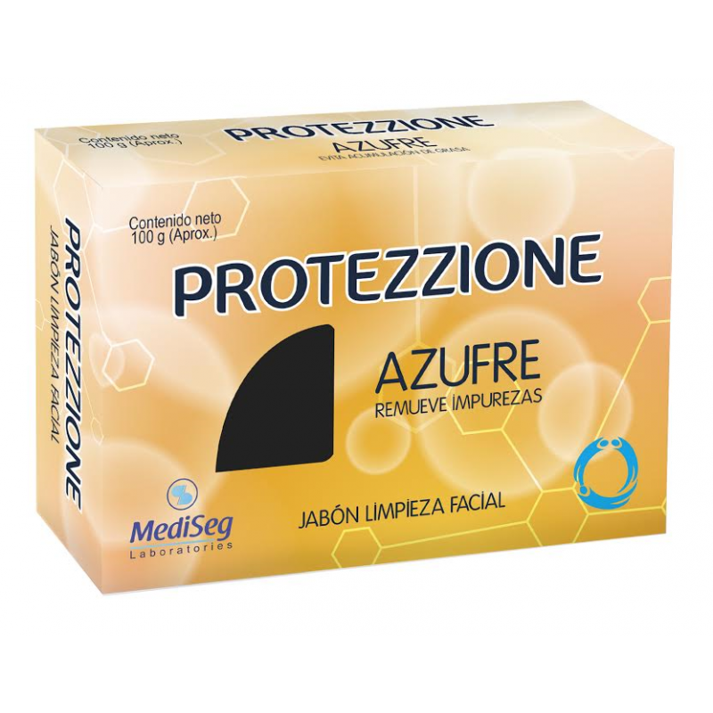 PROTEZZIONE JABÓN DE AZUFRE BARRA X 100 GR