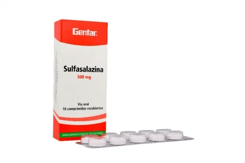 SULFASALAZINA TAB 500 mg   500 mg 2006M X CJAX10 - GENFAR