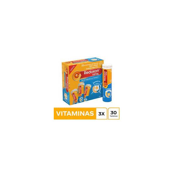 REDOXON TOTAL CAJA X 30 COMPRIMIDOS EFERVESCENTES + VITAMINA D Y ZINC