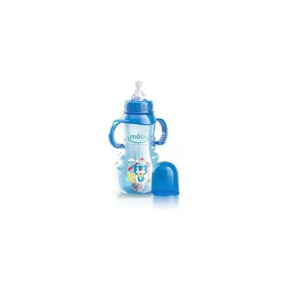 BIBERON BABY SLIM MOBY X 11 ONZ FCOX 300 ML CON VALVULA ANTI REFLUJO