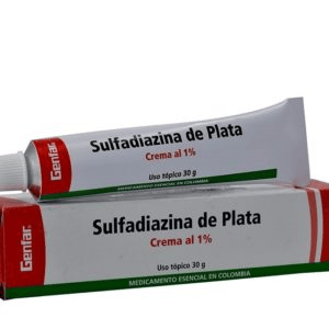 SULFADIAZINA DE PLATA CREMA 1%  TUBO X 30 GR