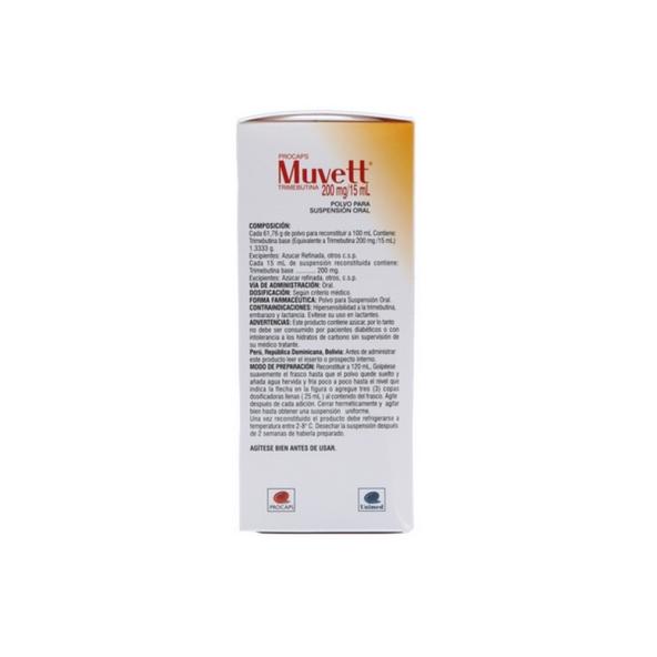 MUVETT SUSP       200mg/15ml2005M X FCOX120 ML - PROCAPS