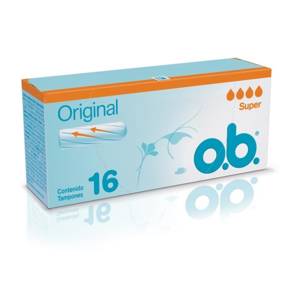 OB ORIGINAL TAMPONES SUPER CAJA X 16 UNIDADES