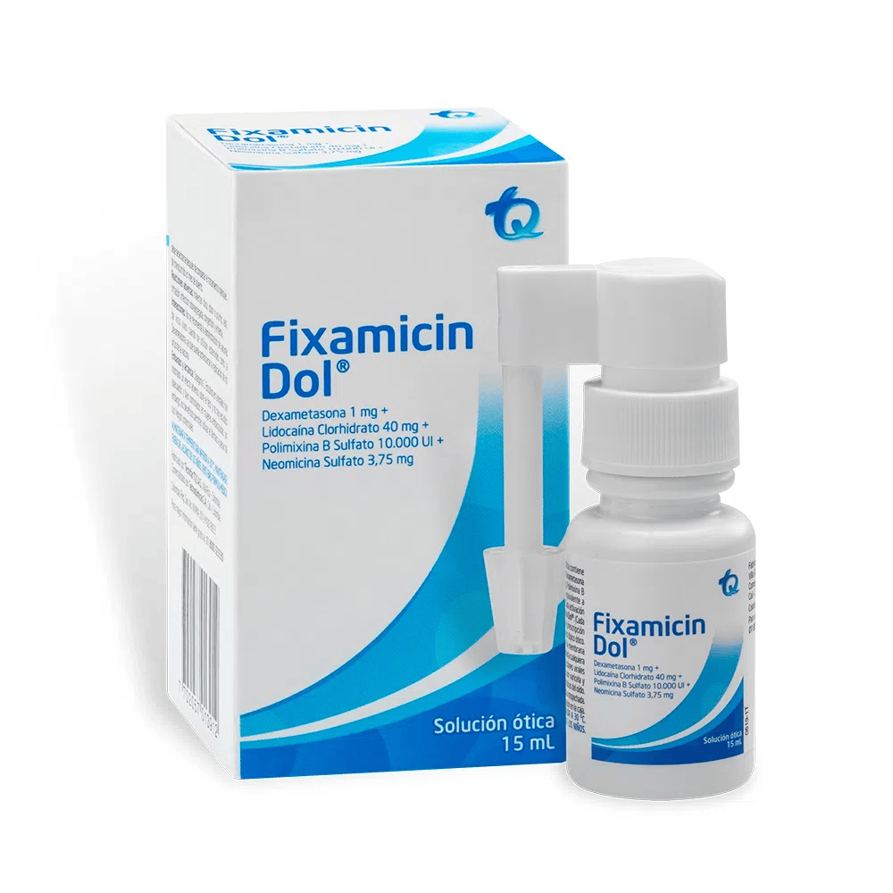 FIXAMICIN DOL SOLUCIÓN ÓTICA FRASCO X 15 ML