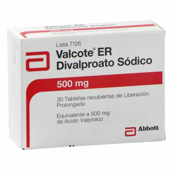 VALCOTE ER TAB 500 mg   500mg  2012M X CJAX30 - LAFRANCOL