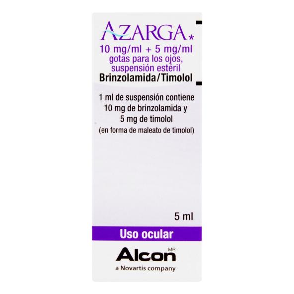 AZARGA GOTAS OFTALMICAS 10 mg/ml+5mg/ml X 5ML