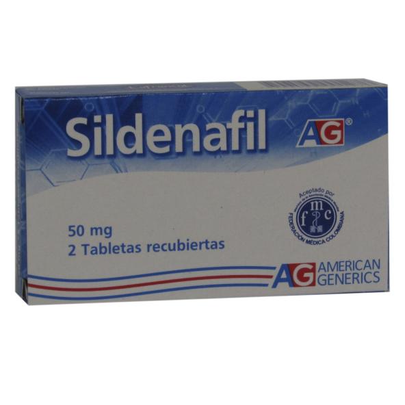 SILDENAFIL  50 MG CAJA X 2 TABLETAS AG