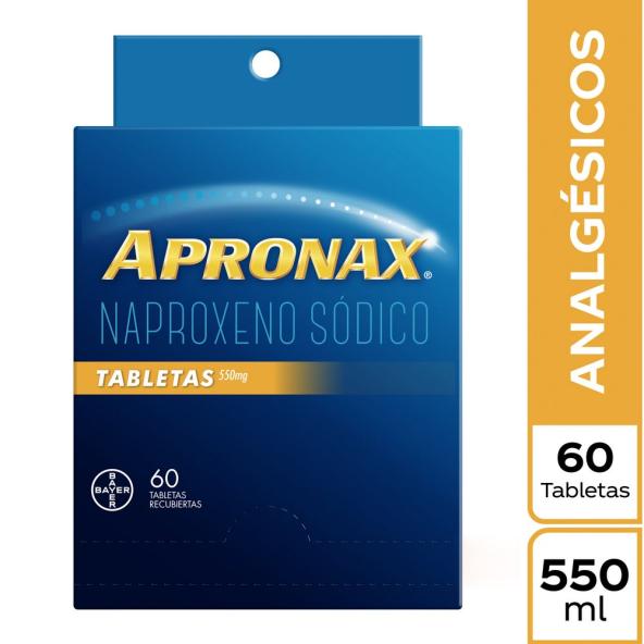 APRONAX  550 MG CAJA X 60 TABLETAS RECUBIERTAS