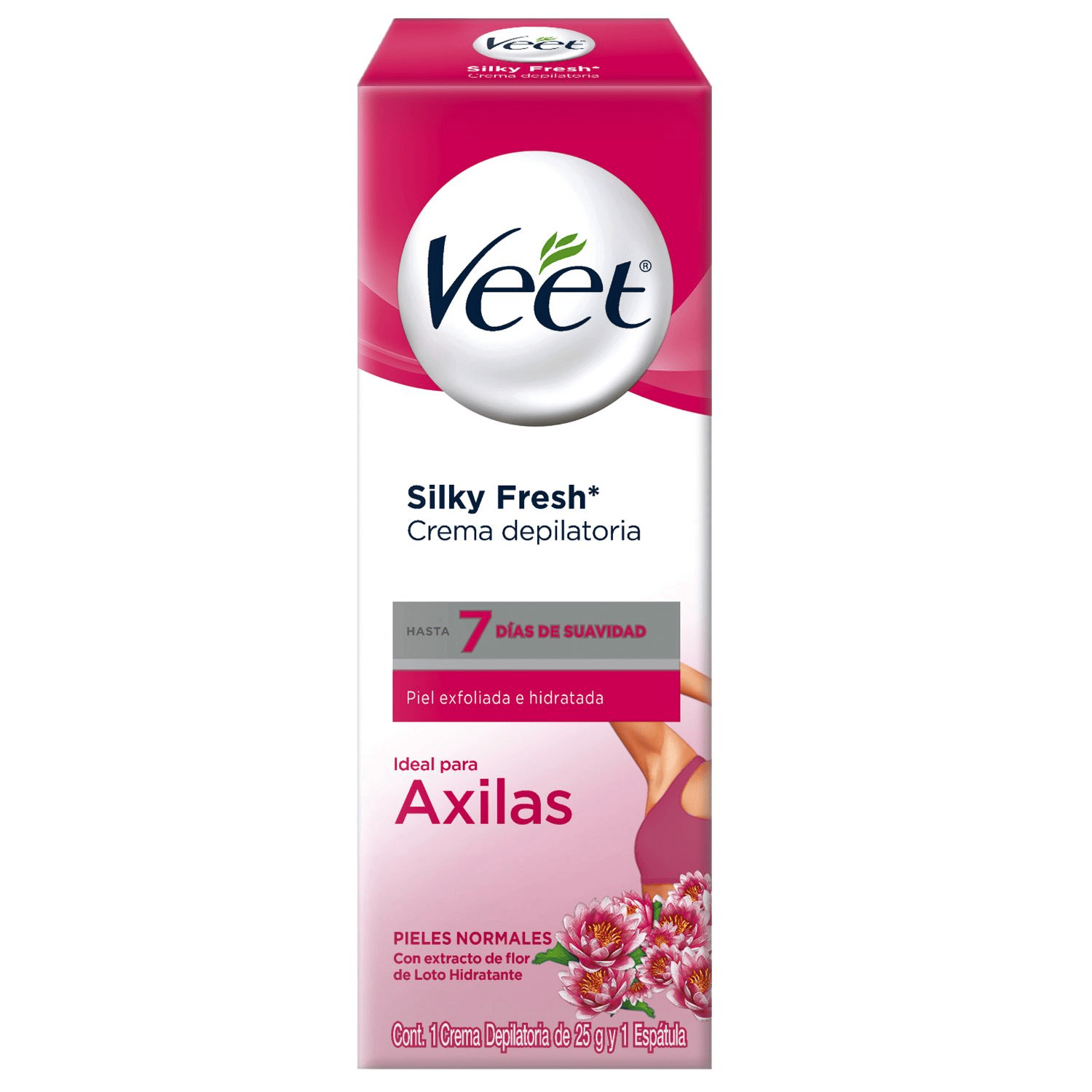 VEET AXILAS CREMA DEPILATORIA TUBO X 25 GR + 1 ESPÁTULA