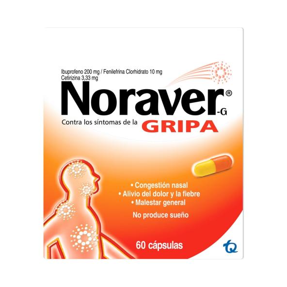 NORAVER GRIPA CAJA X 60 CAPSULAS