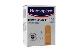 CURAS HANSAPLAST COLOR PIEL IMPERMEABLES CAJA 100 UNIDADES